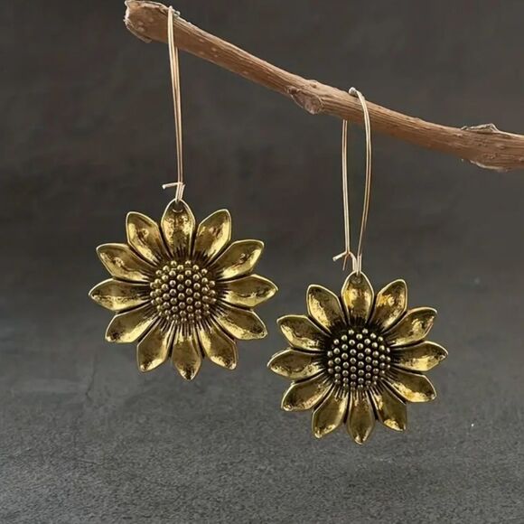 Sunflower drop gold earnings - Picture 6 of 6